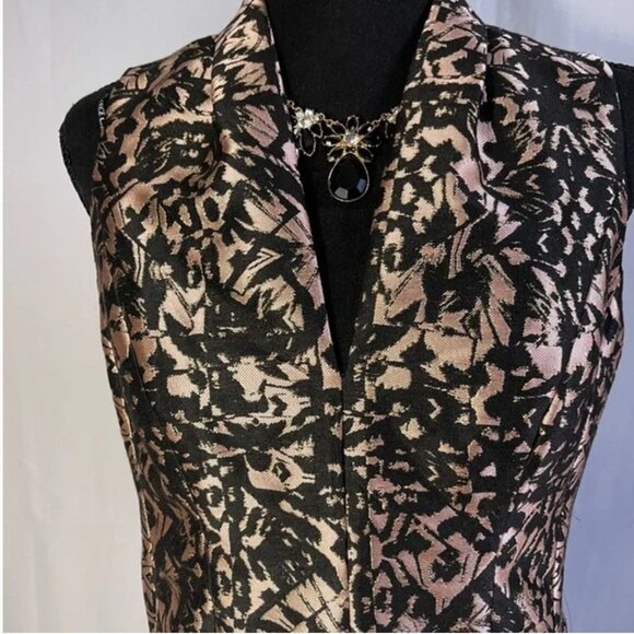 VINCE CAMUTO METALLIC JACQUARD DRESS Size 8 NEW WITH TAG! - Picture 5 of 8